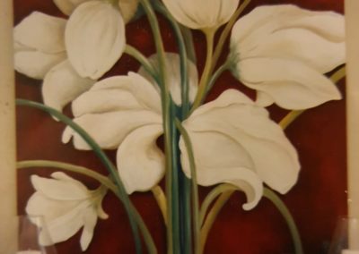 bold botanical wall feature