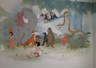 jungle book mural for children's bedroom