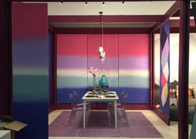 gradient paint effect for Plascon's Decorex exhibition