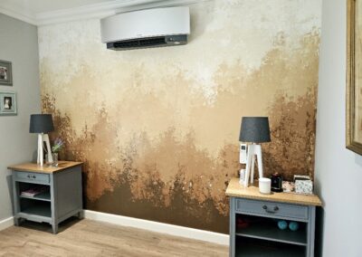 ombre paint in shades of cream and brown, by Designer Brushworx
