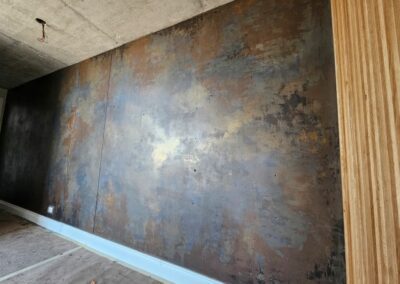 neutral textured paint effect for a feature wall, painted by Designer Brushworx